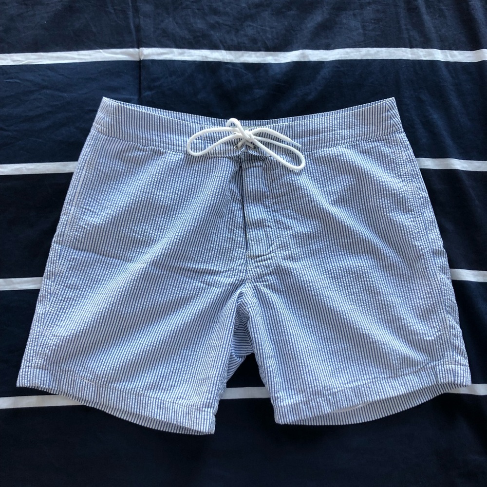 J. Crew seersucker swimsuit